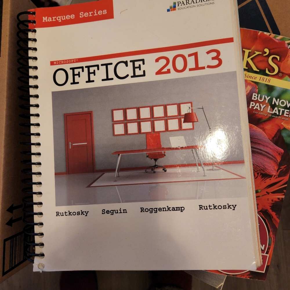 Paradigm Educational Solutions Office 2013 Marquee Series Spiral Bound Text Book